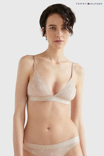 Tommy Hardware Hilfiger Natural Unlined Lace Triangle Bra (304305) | £41