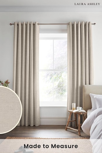 Laura Ashley Natural Swanson Made to Measure Curtains (304499) | £100