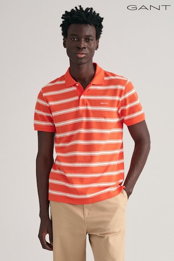 GANT Stripe Short Sleeve Polo Shirt (304886) | £90