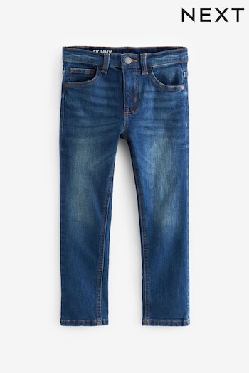Blue Skinny Fit Cotton Rich Stretch BOX Jeans (3-17yrs) (305008) | £12 - £17