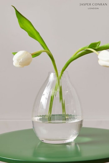 Jasper Conran London Clear Flured Glass Vase (305280) | £25