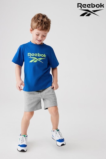 Reebok Junior Logo T-Shirt and Shorts Set (305565) | £18