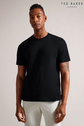 Ted Baker Tywinn Regular Plain Black T-Shirt (305925) | £25