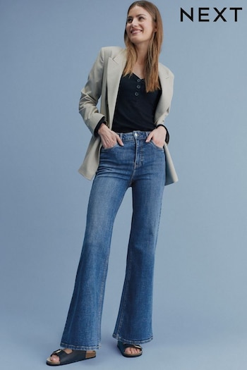 Mid Blue Wide Leg Jeans (306505) | £38