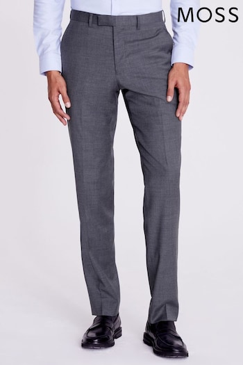 MOSS Tailored Fit Grey Twill Suit: Trousers (306659) | £90
