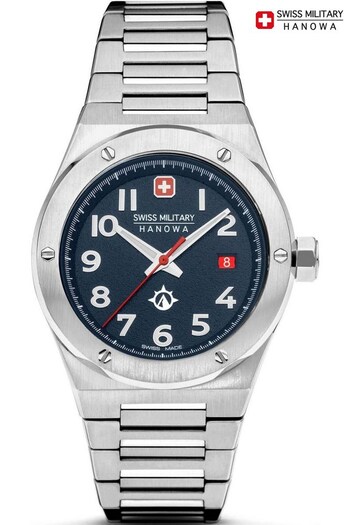 Swiss Military Gents Silver Tone Hanowa Sonoran Watch (306703) | £299