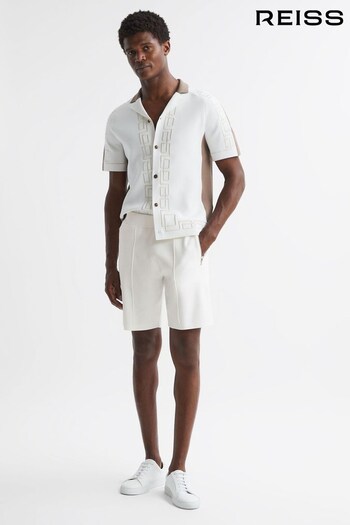 Reiss White Latin Elasticated Shorts (306900) | £88