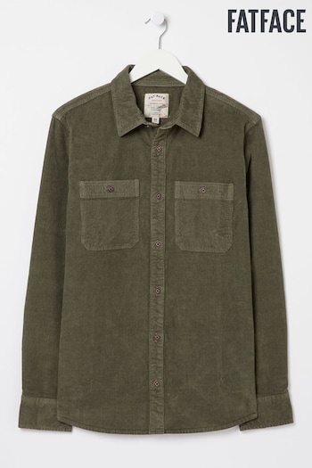 FatFace Green Cord Utility Shirt (306976) | £55