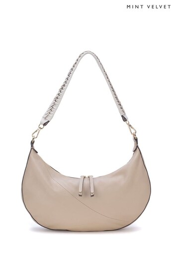 Mint Velvet Cream Blair Leather Bag (307279) | £139