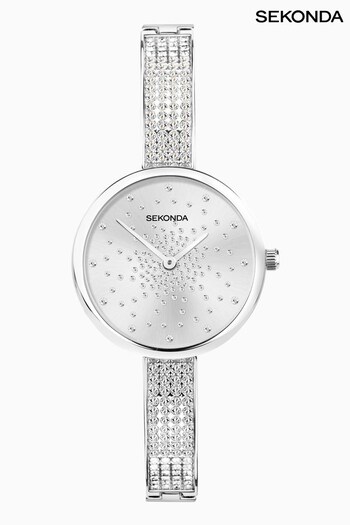 Sekonda Ladies Silver Tone Celeste Starlet Alloy Bracelet Watch (307495) | £75