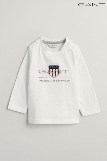 GANT Baby Shield Logo Long Sleeve T-Shirt (307804) | £25