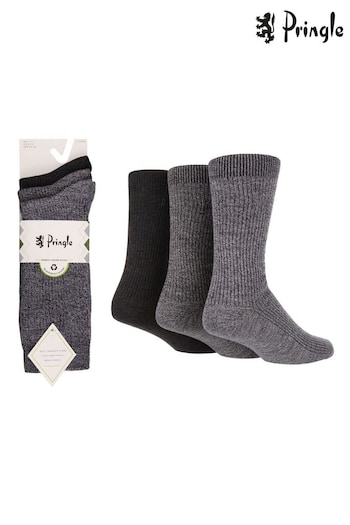 Wild Feet Grey Cosy Lounge Corta 3 Pack (308072) | £14