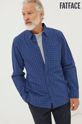 FatFace Blue Grays Grid Check Shirt (308075) | £49.50