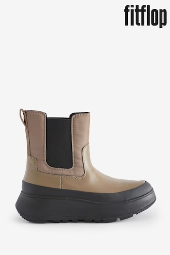 FitFlop Natural F-Mode Water-Resistant Flatform Chelsea Boots (308388) | £160