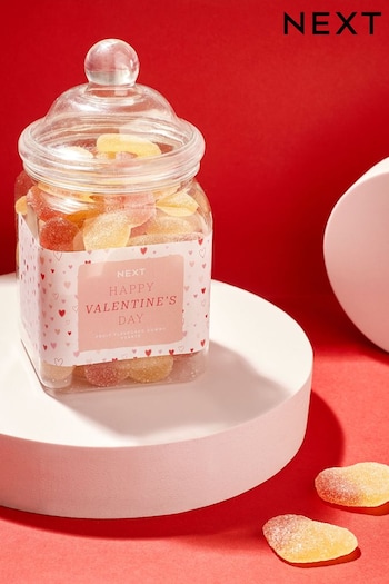 Pink Valentine's Heart Sweet Jar (308814) | £7