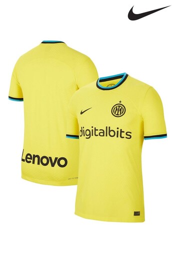 Nike Yellow Inter Milan Third Vapor Match 2022-23 Shirt (308892) | £125