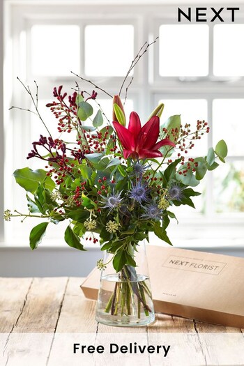 Red Bouquet of the Month Letterbox Fresh Flower Bouquet (309079) | £25