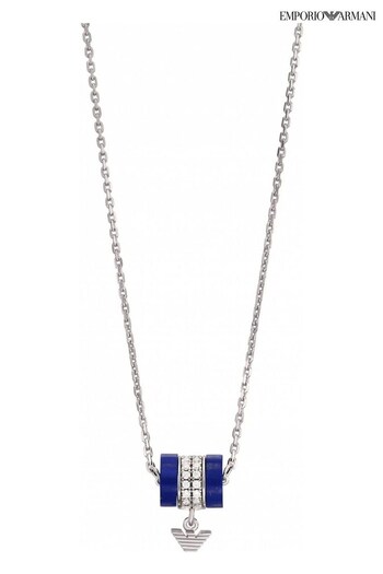 Emporio AKCESORIA Armani Jewellery Ladies Silver Tone Necklace (309114) | £125