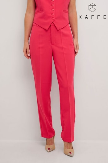 Kaffe Pink Sakura Straight Trousers (309749) | £65