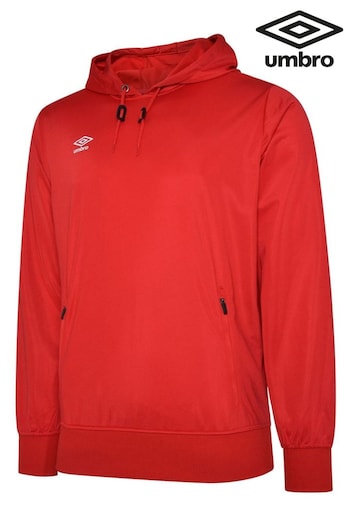 Umbro Red Poly OH Hoodie (309836) | £30