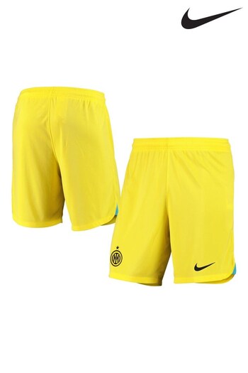 Nike Yellow Inter Milan Third Stadium 2022-23 Shorts (310073) | £38