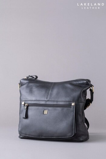 Lakeland Leather Rickerlea Leather Shoulder Black Handbag (310112) | £90