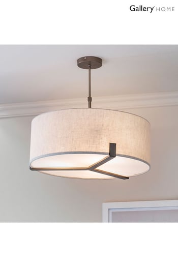 Gallery Home Brown Stoke Pendant Ceiling Light (310222) | £202