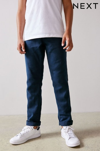 Navy Blue Regular Fit Cotton Rich Stretch Jeans (3-17yrs) (310636) | £12 - £17