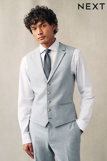 Light Blue Donegal Suit: Waistcoat (310743) | £59