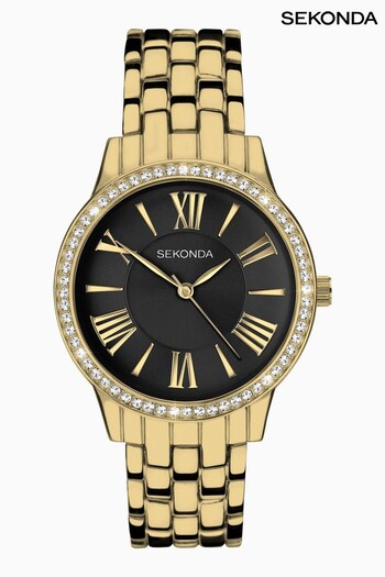 Sekonda Ladies Gold Tone Charlotte Alloy Bracelet Watch (310755) | £70