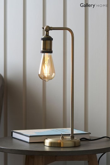Gallery Home Antique Brass Halsy Table Lamp (310901) | £53