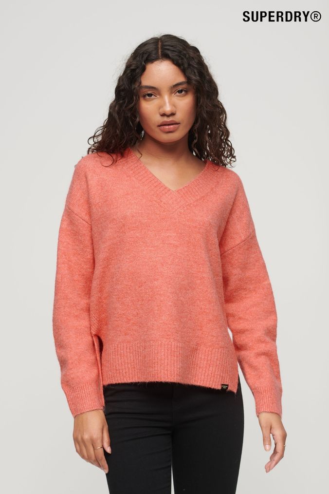 Buy Women s Orange V Neck Knitwear Online Next UK