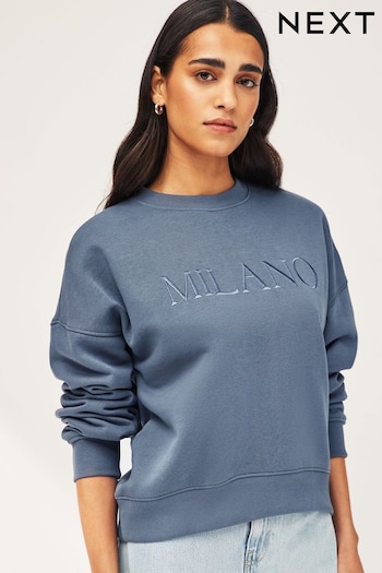 Slate Grey City Graphic Grey Milano Sweatshirt (310994) | £30