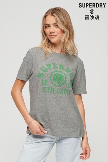 Superdry Grey Athletic College T-Shirt (311225) | £27