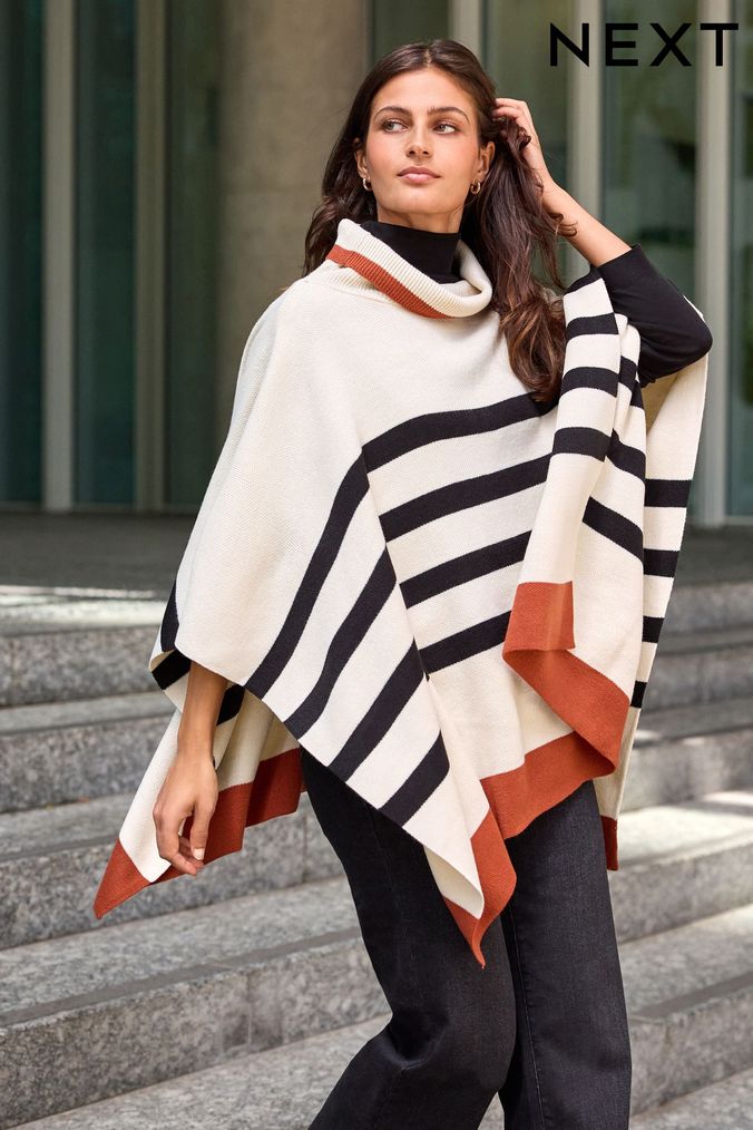Womens poncho jumper new arrivals