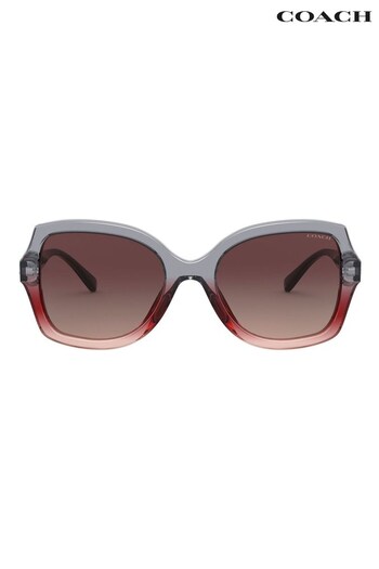 COACH Grey 0HC8295 Sunglasses (311387) | £66