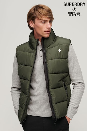 Superdry Green Sports Puffer Gilet (311607) | £85