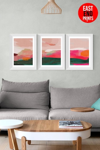 East End Prints Pink Green and Pink Abstract Wall Set by Ana Rut Bre (311672) | £135 - £360