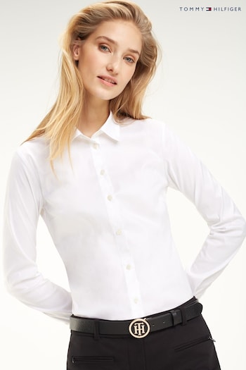 Tommy Big Hilfiger Heritage White Amy Slim Fit Shirt (311682) | £75