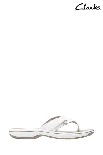 Clarks White Brinkley Sea Sandals (311823) | £35