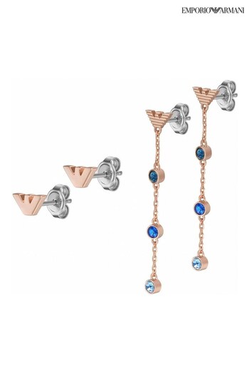Emporio black Armani Jewellery Ladies Pink Earrings (312081) | £115
