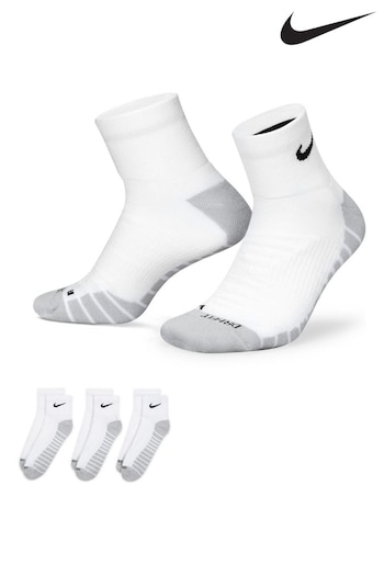 Nike White 3 Pack Cushioned Crew with Adult (312111) | £18