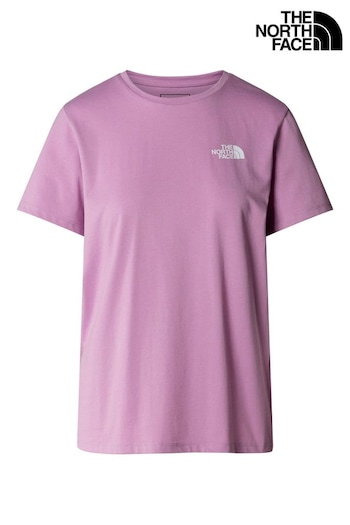The North Face Purple Foundation Mountain Graphic T-Shirt (312477) | £30