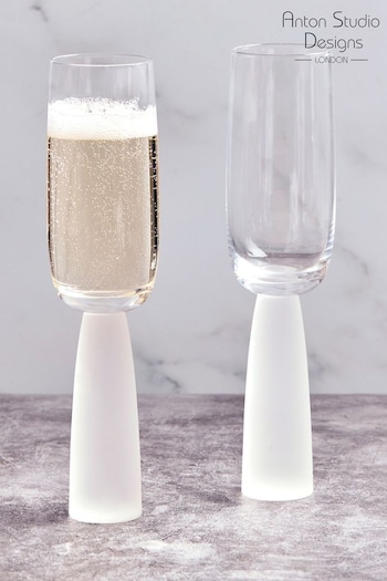 The DRH Collection Set of 2 Clear Oslo Champagne Flutes (312635) | £30