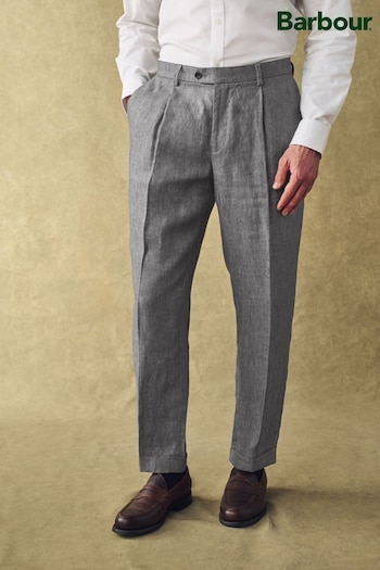 Barbour® Grey Linen Suit: Trousers (312698) | £149