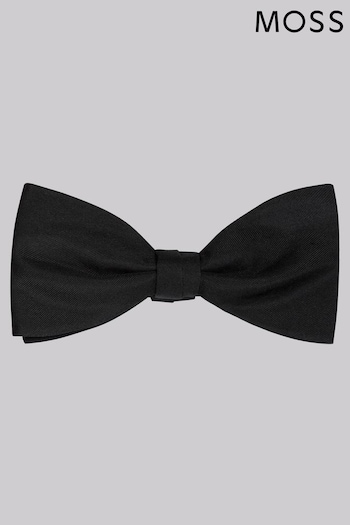 MOSS Black Silk Bow Tie (312861) | £25