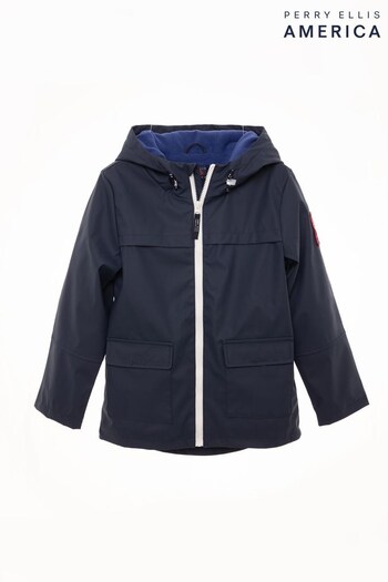 Perry Ellis America Blue PU Jacket (313082) | £55 - £65