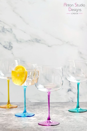 The DRH Collection Set of 4 Pink Gala Gin Glasses (313166) | £48