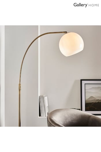 Gallery Home Black Motto Marble Floor Lamp (313690) | £265