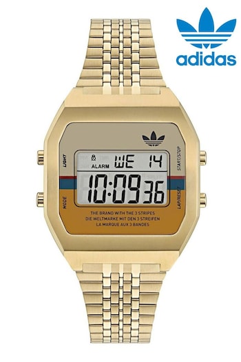 adidas Originals Gold Tone Digital Two Watch (313803) | £89